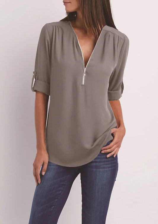 Jasmine Bluse med glidelås