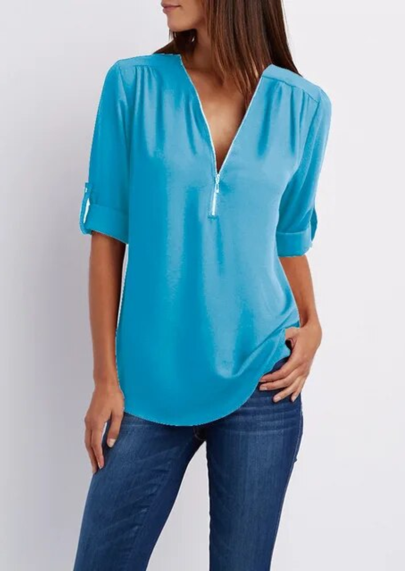 Jasmine Bluse med glidelås