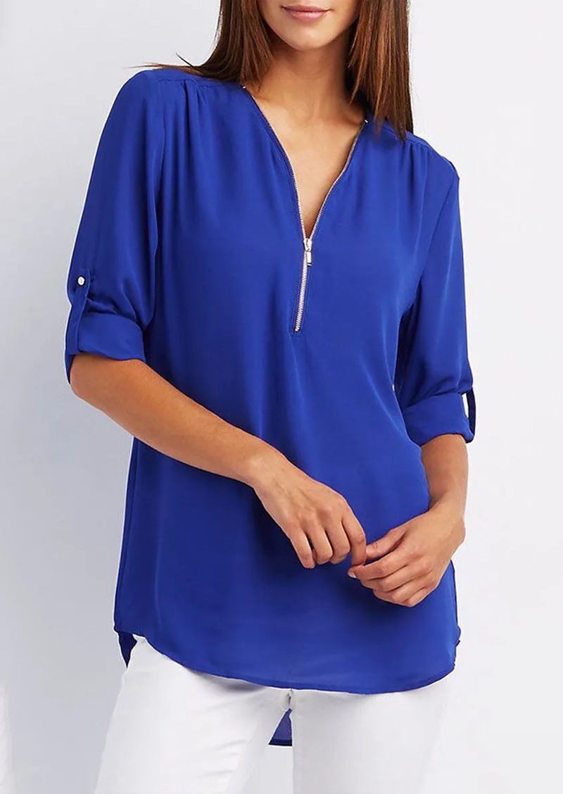 Jasmine Bluse med glidelås