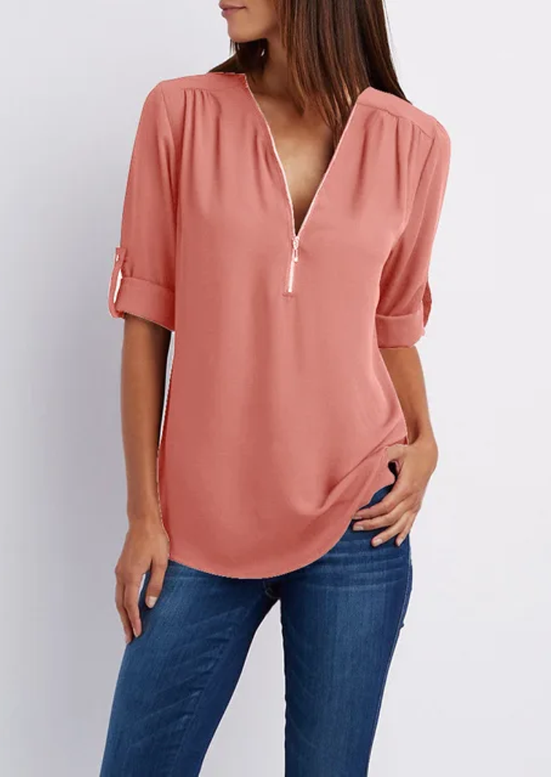 Jasmine Bluse med glidelås