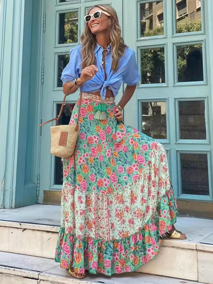 Millie Boho Maxi-skjørt