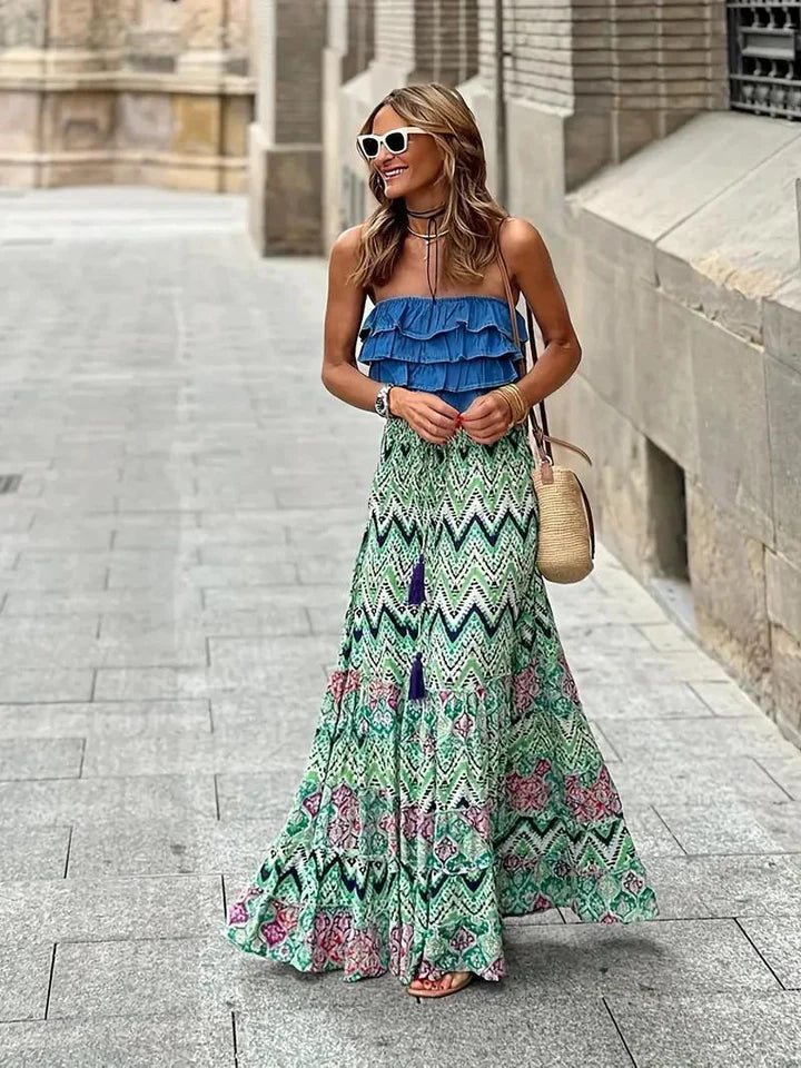 Millie Boho Maxi-skjørt