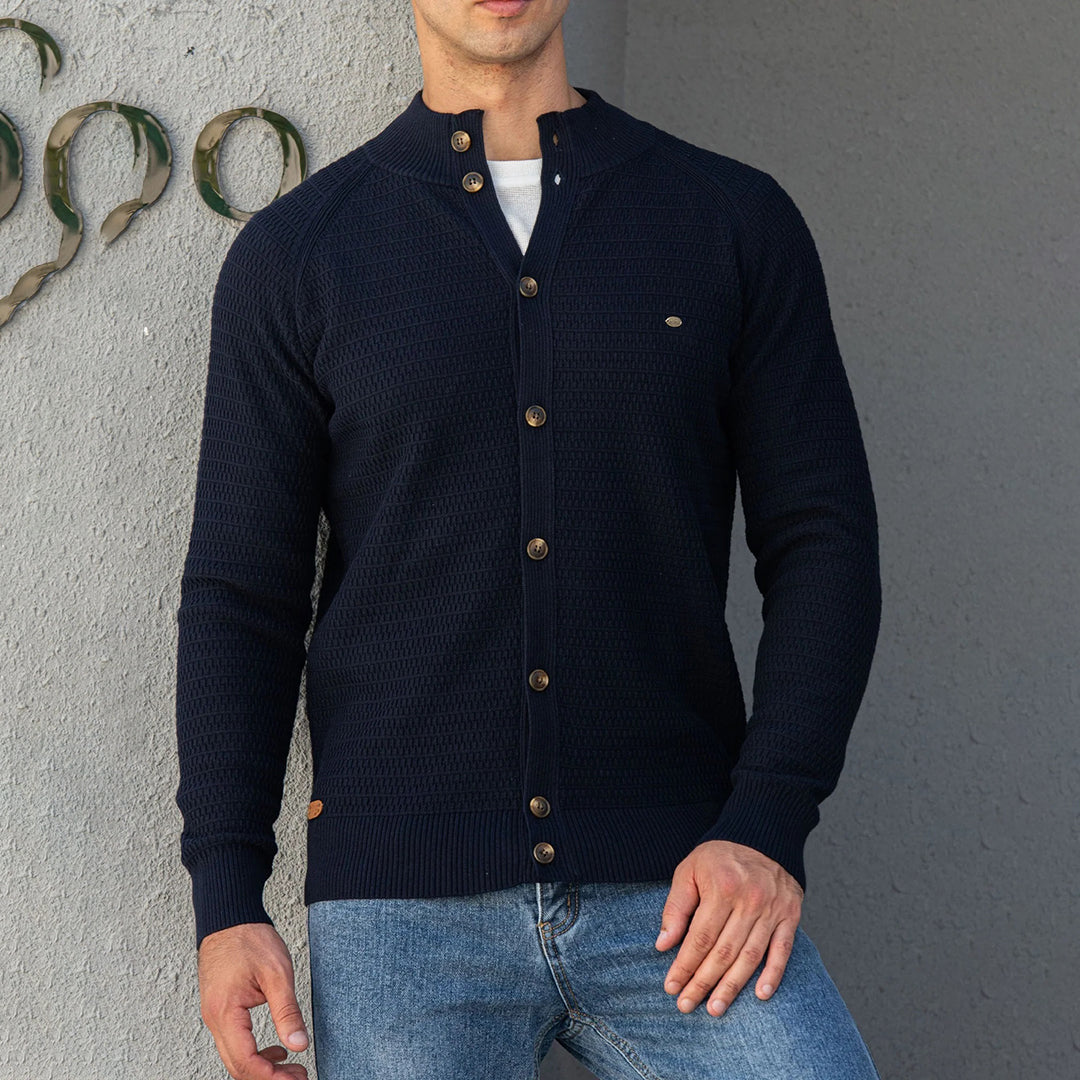 Benjamin- Klassisk strikket cardigan for menn